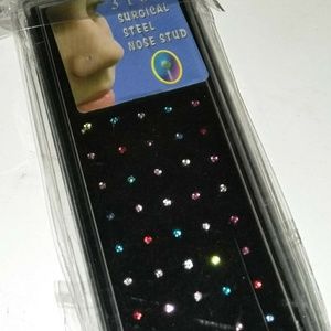 NWT 60ct 20G Nose Multicolored Nose Studs